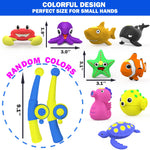 Color Changing No Hole Magnetic Fishing Bath Toys for Kids Toddlers Baby, Color Change Water Table Toys Sea Creatures with Fishing Rod (10 Packs)