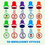 30PCS Animal Stamps for Kids, Safari Party Favors Self- Ink and Washable Stamps for Kids Birthday Gifts, Teacher Stamps