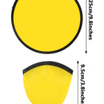 Gejoy Foldable Flying Disc Fans Bulk with Bags 9.8 Inch DIY Sublimation Handheld Cooling Fan Beach Flying Disc for Summer Outdoor Games Activities Birthday Wedding Party Favors(Mixed Color,24 Pcs)