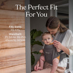 Ergobaby Embrace Baby Carrier Newborn to Toddler - Lightweight Ergonomic Baby Carriers - Cozy Essentials (7-25 Pounds), Ponte Knit, Sage Meadows