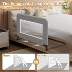 strentiki Toddler Bed Guard Rail for Baby - Sturdy Metal Safety Rail for Twin, Crib, Queen, Bunk, Full Side Beds - Kids Guardrail Protector
