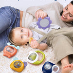 dearlomum Baby Play Mat Gym,Funny Play Piano Tummy Time Activity Mat with 5 Infant Sensory Toys & 2 Baby Book Toys, Boy & Girl Gifts for Newborn 0 to 3 6 9 12 Months(Blue)