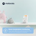 Motorola Nursery Baby Monitor, 1000ft Range PIP11 Audio Only, Nightlight, Lullabies, No WiFi Needed, Portable Parent Unit for Easy Monitoring
