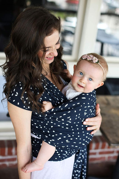 Boba Baby Wrap Carrier – Original Baby Sling Carrier for Newborns (7–35 lbs), Soft, Secure, Hands-Free & Ergonomic, Ideal for Comfortable Bonding, New Parents (Seville)