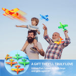 Teyva Daily 10 Pack Airplane Toys, Throwing Foam Planes for Kids Foam Airplanes Gliders Birthday Party Favor Gifts Stocking Filler Stuffer for Kids Boys Girls 8 9 10 11 12 Year Old (Camouflage Colors)