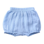 EISHOW 5 Packs Infant Baby Summer Shorts Soft Loose Bloomers Unisex Girls Boys Cotton Linen Blend Harem Triangle Shorts Pants
