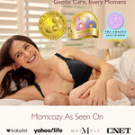 Momcozy Nursing Bras for Breastfeeding, Seamless Pregnancy Maternity Bra Wireless Classic Jelly Strip Support Nursing Bra Black