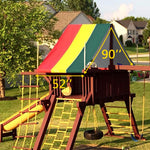 MOFEEZ 52" x 90" Swing Set Replacement Tarp for Play Set Outdoor, 100% PVC Vinyl Coated Marine Grade Fabric, Multi-Color