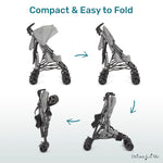 Dream On Me Twin Venture Umbrella Stroller in Light Gray