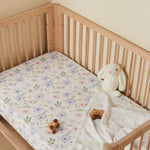 TILLYOU Baby Crib Sheets for Boys Girls, Super Soft Toddler Bed Sheets, 2 Pack Sheets for Standard Crib Mattress 28x52in, Brilliant Little Flowers