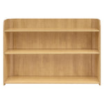 Babyletto Melo Montessori 3 Shelf Bookcase - GREENGUARD Gold Wood Bookshelf - Easy Assembly Book Case w/Wide Open Storage Shelves - Modern Wooden Book Shelf for Living Room, Bedroom, Office - Honey