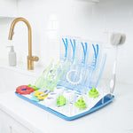 Dr. Brown’s Deluxe Electric Sterilizer for Baby Bottles and Other Baby Essentials & Dr. Brown’s Folding Baby Bottle Drying Rack for Easy Storage, Dry Nipples