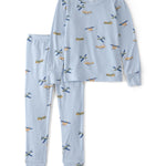Carter's Boy PurelySoft Long-Sleeve 2-Piece Pajamas, Blue Vintage Plane, 4T