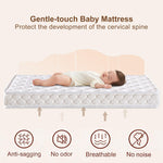Tiankehan Premium Crib & Toddler Mattress-52"x27.6"x5", 100% Knitted Fabric, Soft Moisture Absorbent & Breathable Crib Mattress, Fits Standard Cribs & Toddler Beds