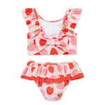 Little Me Clothes for Baby Girls' Strawberry Swimsuit, Chrystal Rose, 2 Toddler