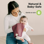 KeaBabies Cotton Muslin Burp Cloths Baby Boy, Girl - 5-Pack Soft & Absorbent Burping Cloth for Babies, Large Baby Towels & Washcloths for Newborn, Spit Up Rags, No Shrink, 20x10 (Corals)