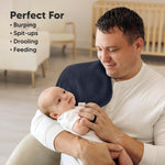 KeaBabies 5-Pack Organic Burp Cloths Baby Girl, Boy - Extra Large, Absorbent Baby Burp Cloths, Soft Burping Cloths for Babies, Newborn Burp Clothes, Cotton Burp Rags, Thick Burp Cloth (Eclipse/Quin)