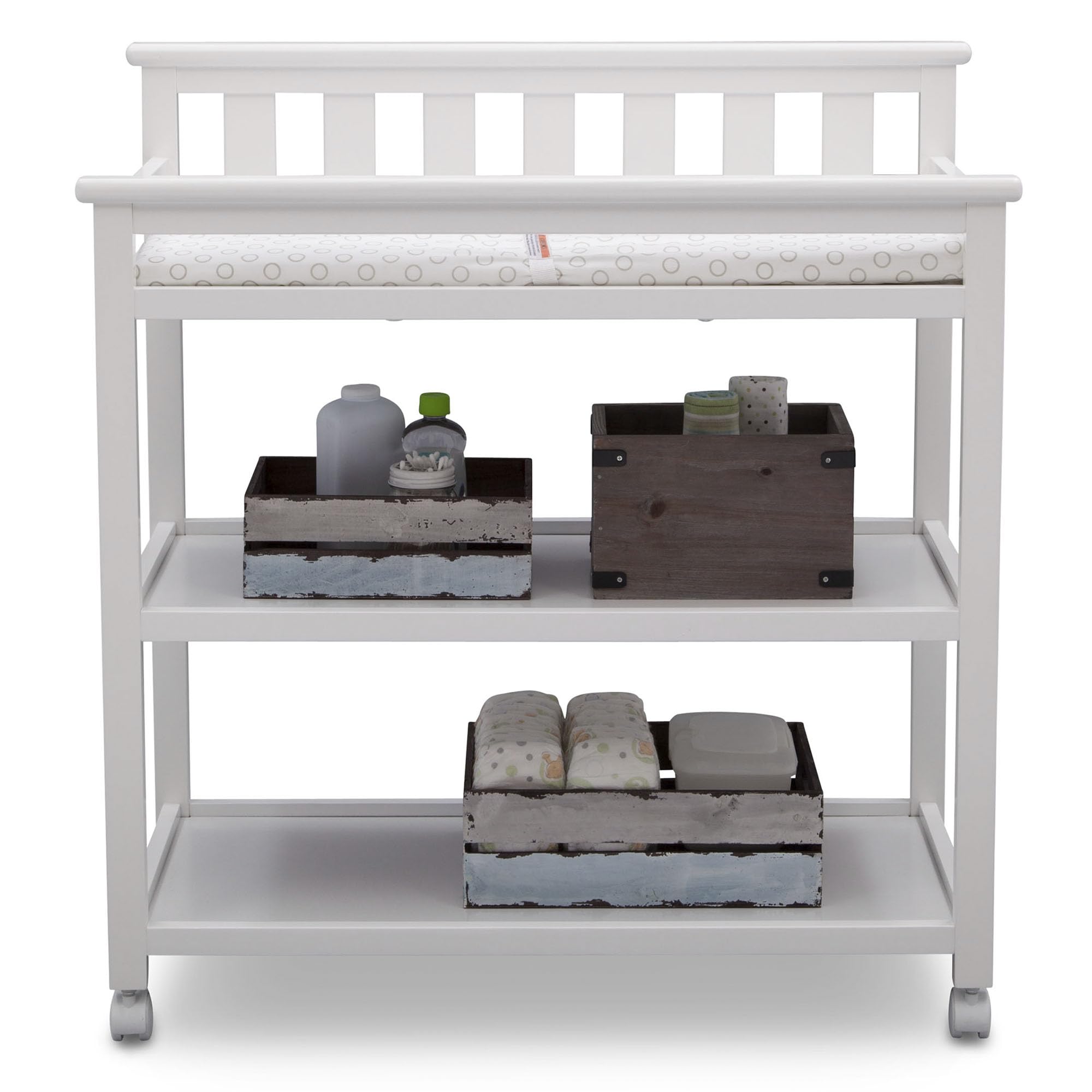 Delta Children Flat Top Changing Table with Wheels - Changing Tables ...