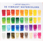 eeBoo: Watercolor Pencils Rainbow – 18 Double-Sided Pencils, 36 Colors, Foil Barrels, Add Water to Paint, Artist Quality Art Supplies