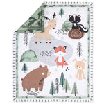 The Peanutshell 3 Piece Baby Crib Bedding Set for Boys - Newborn, Infant & Toddler Nursery Bed Set Decor with Fitted Crib Sheet, Dust Ruffle Comforter - Woodland Camo