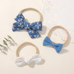 doboi 20PCS Baby Girls Hair Bows Headbands Soft Nylon Hairbands Elastic Hair Accessories for Newborns Infants Toddlers and Kids