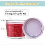 VITEVER 6 Pack Glass Baby Food Storage Containers - 4 oz Baby Food Storage Jars With Lids, Baby Food Maker, Microwave, Dishwasher & Freezer Safe