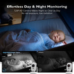 No WiFi Baby Monitor with Camera and Audio,Lag-Free Connection,Plug & Play,IPS Screen,HD Camera,Night Vision, 2-Way Talk,8 Lullabies,1000ft Range,Portable Baby Monitor,2025 Parents' Trusted Choice