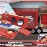 Mattel Disney and Pixar Cars Transforming Mack Playset, 2-in-1 Toy Truck & Tune-Up Station with Launcher, Lift & More