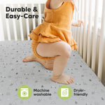 KeaBabies 2-Pack Baby Crib Sheets for Boys, Girls - 52x28 Viscose Derived from Bamboo Toddler Bed Sheets Neutral, Fitted Crib Mattress Cover for Standard Baby Bedding, Soft & Cozy (Woodland)