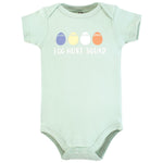 Hudson Baby Unisex Cotton Bodysuits, Egg Hunt, 6-9 Months