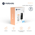 Motorola Nursery Baby Monitor, 1000ft Range PIP11 Audio Only, Nightlight, Lullabies, No WiFi Needed, Portable Parent Unit for Easy Monitoring