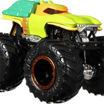 Hot Wheels Monster Trucks 2-Pack, Demolition Doubles Set of 2 Toy Vehicles in 1:64 Scale, for Kids & Collectors (Styles May Vary)