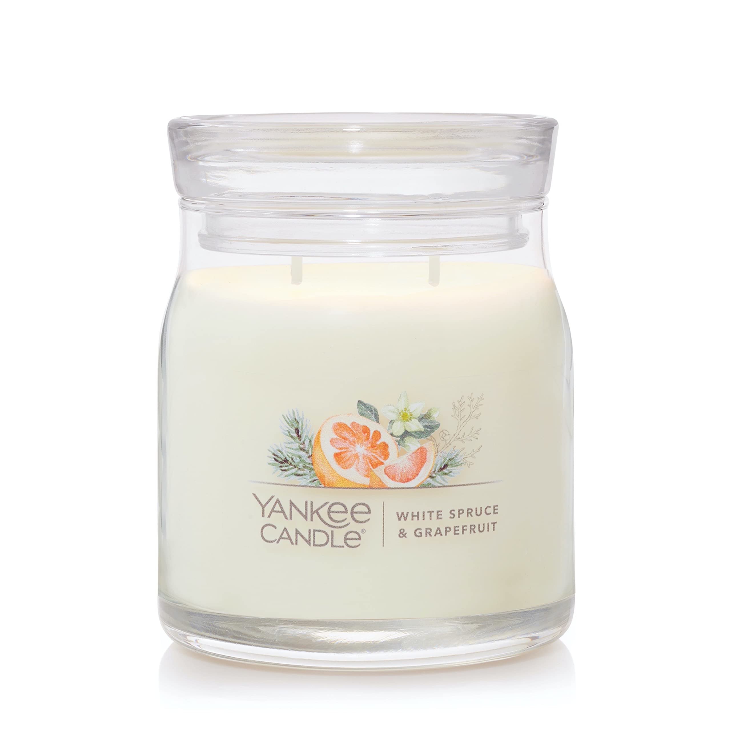 Yankee Candle Sage & Citrus Scented, Classic 22oz Large Jar Single Wick Candle, Over 110 Hours of Burn Time, Ideal for Home Decor and Gifts