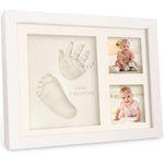 Baby Hand and Footprint Kit - Quick Dry Clay Baby Footprint Kit, Pets Paw, Newborn Keepsake Picture Frame for Boys, Girls, Personalized New Mom Gifts for Shower & Registry, Grandparents(Hunter Green)