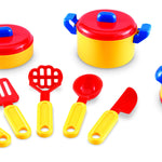 Learning Resources Pretend & Play Cooking Set - 10 Pieces, Ages 3+, Kitchen Food Toys for Toddlers, Gifts for Kids