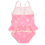 Gerber Baby Girls One-Piece Swimsuit, Pink Daises, 0-3 Months