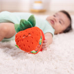 Melissa & Doug Multi-Sensory Peek-a-Boo Berry Take-Along Clip-On Infant Travel Toy Stroller Toy for Baby Newborn to 12m+