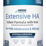 Nestle Extensive HA infant formula can on a white background