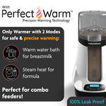 Baby Brezza Smart Baby Bottle Warmer, Breastmilk Warmer + Defroster – Free App - Different Temperatures for Breastmilk + Formula - Universal Fit for All Bottles + Milk Bags - Calentador de Biberones