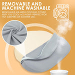 Chilling Home Portable Pregnancy Pillow Memory Foam – Maternity Body Pillow for Sleeping- Multifunctional Pregnancy Wedge Pillow for Back, Belly, Pain Relief, Ideal for Pregnant Women,Travel,Grey