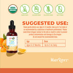 MARYRUTH'S Infant & Baby Vitamin C Supplement | USDA Organic Vitamin C Liquid Drops for Infants | Ages 6-12 Months | Immune Support | Overall Health | Vegan | Non-GMO | Gluten Free | 2 Fl Oz