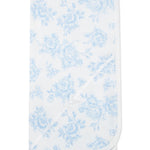 Little Me Blankets for Baby Girls' Swaddling Receiving Blanket, Blue Roses, 30 x 27 Inches