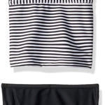 Carter's Baby Girl's Two-Piece Swimsuit Swimwear, Black Stripe, 12 Months