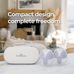 BabyBuddha Wearable Breastfeeding Pump, Double Hands Free Breast Pump with 30 Comfort Settings, 6oz+ Leak-Proof Cups, Strong Suction, 4 Modes, Rechargeable, Easy to Clean and Compact for Travel