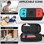 JIRAIKEI Gamer Pencil Case for Boys, Large Boys Pencil Pouch for Kids Teens School, Big Capacity Pen Box Pen Bag Organizer with 2 Compartments & Zipper