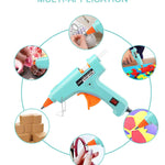 Hot Glue Gun Kit Mini: Mini Hot Glue Guns Kit with 30 Sticks Melt Glue Gun Craft for School DIY Arts Home Quick Repairs Multi-application