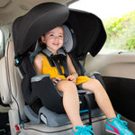 Baby Trend Cover Me 4 in 1 Adjustable Infant Toddler Convertible Car Seat with 2 Cup Holders and Removable Canopy for Sun Protection, Modern Khaki