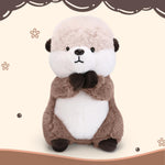 Riuhot Cute Otter Plush Soft Plushie Toy Stuffed Animal Birthday Gift for Kids Children Girls Boys 9.8 Inch Sea Otter Stuffed Animals