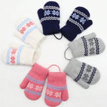 Baby-Winter-Knit-Mittens Soft Warm-Gloves Infant Newborn No Scratch Mittens 0-2 Years