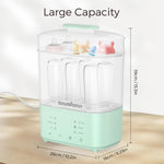 Bottle Sterilizer and Dryer, All-in-One Electric Steam Sterilizer Bottle Sanitizer for Baby Bottles, Pump Parts Accessories Newborn Essential (Green)
